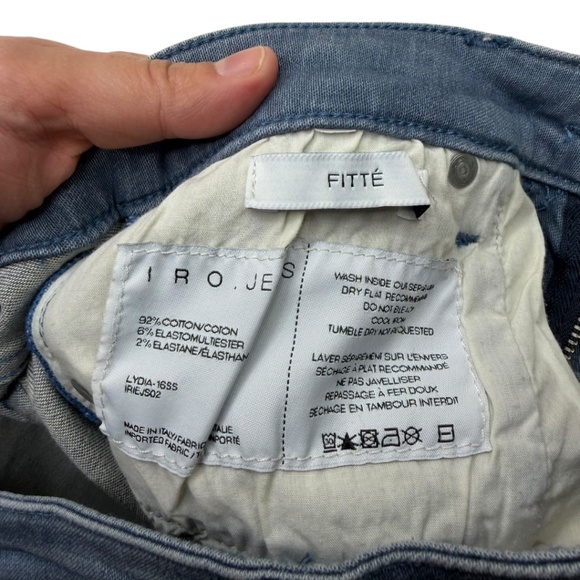 IRO Fitté Skinny Jeans Size 27 Light Wash Lydia - Picture 5 of 13